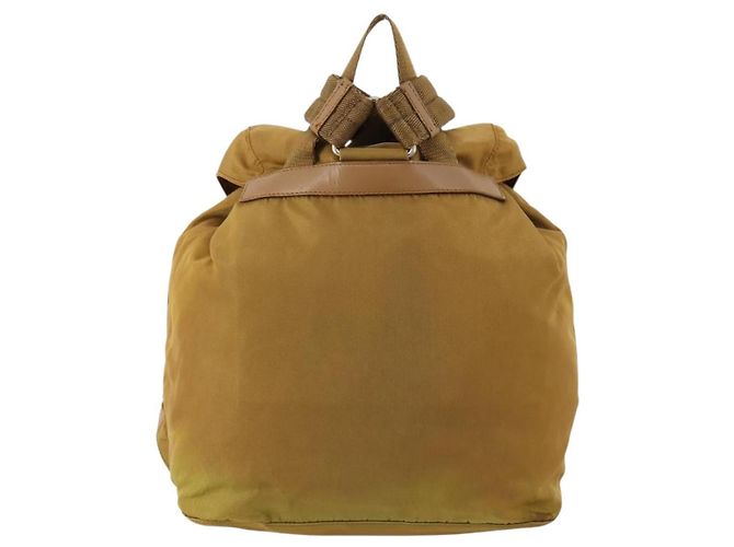 PRADA Backpack Nylon Beige Silver Auth 173115 Silvery - view 2