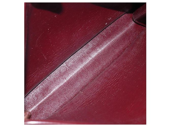 Borsa a spalla in tela Trotter Christian Dior rossa e oro Auth LNZ657 Rosso D'oro - vista 15