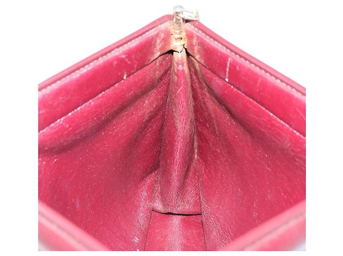Borsa a spalla in tela Trotter Christian Dior rossa e oro Auth LNZ657 Rosso D'oro - vista 16