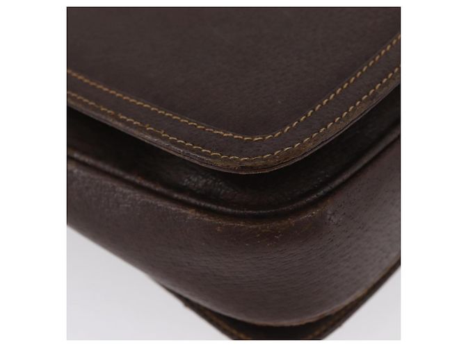 Borsa a spalla in pelle marrone dorato della linea Sherry di GUCCI Auth ep13922 D'oro - vista 12