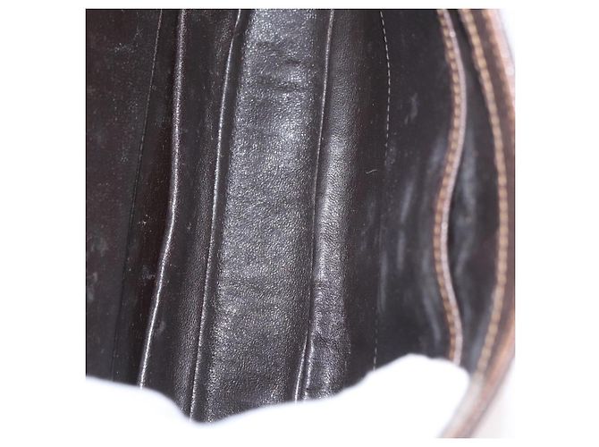 Borsa a spalla in pelle marrone dorato della linea Sherry di GUCCI Auth ep13922 D'oro - vista 17