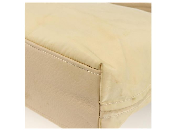 Borsa a Spalla PRADA Nylon Beige Argento Autentica bs34095 - vista 15