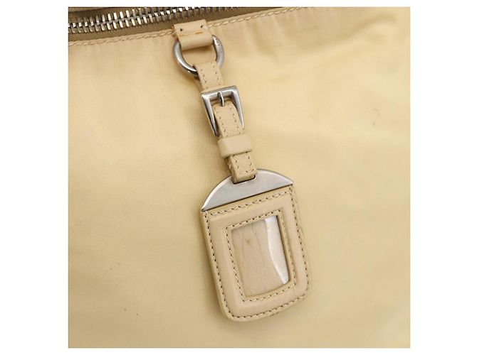 Borsa a Spalla PRADA Nylon Beige Argento Autentica bs34095 - vista 17