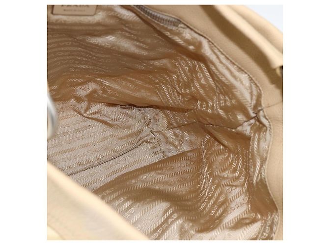 Borsa a Spalla PRADA Nylon Beige Argento Autentica bs34095 - vista 20