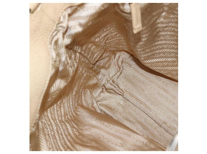 Borsa a Spalla PRADA Nylon Beige Argento Autentica bs34095 - vista 21