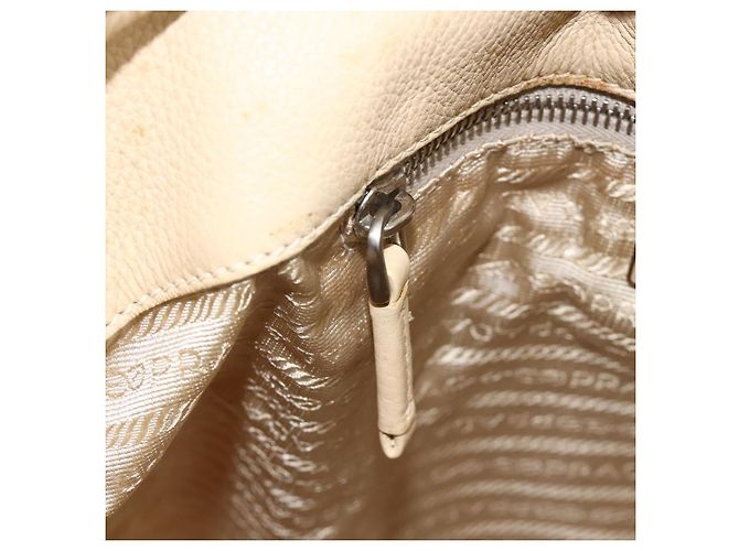 Borsa a Spalla PRADA Nylon Beige Argento Autentica bs34095 - vista 22