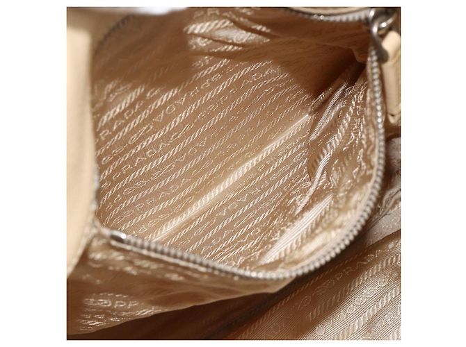 Borsa a Spalla PRADA Nylon Beige Argento Autentica bs34095 - vista 23