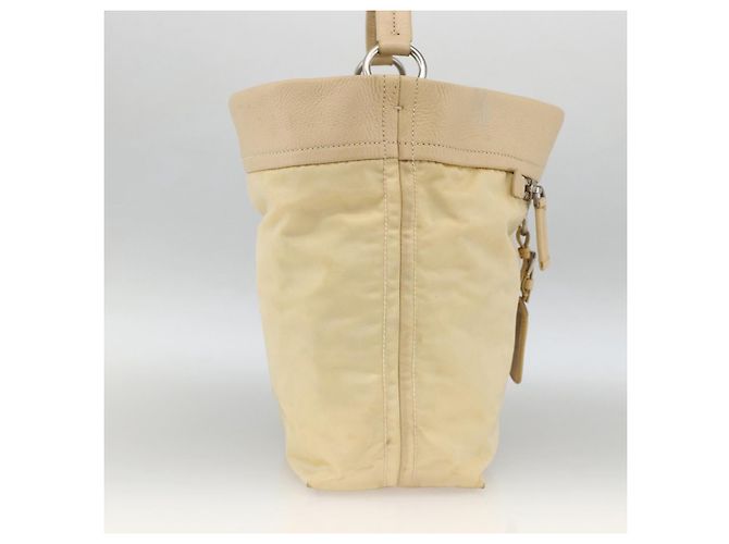 Borsa a Spalla PRADA Nylon Beige Argento Autentica bs34095 - vista 3