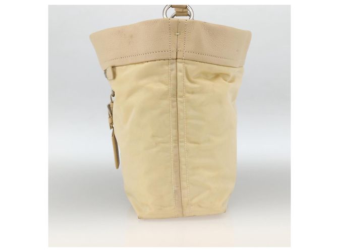 Borsa a Spalla PRADA Nylon Beige Argento Autentica bs34095 - vista 4