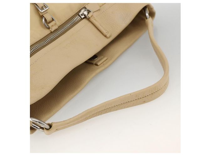 Borsa a Spalla PRADA Nylon Beige Argento Autentica bs34095 - vista 7