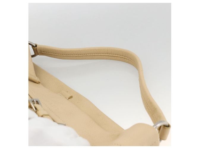Borsa a Spalla PRADA Nylon Beige Argento Autentica bs34095 - vista 8