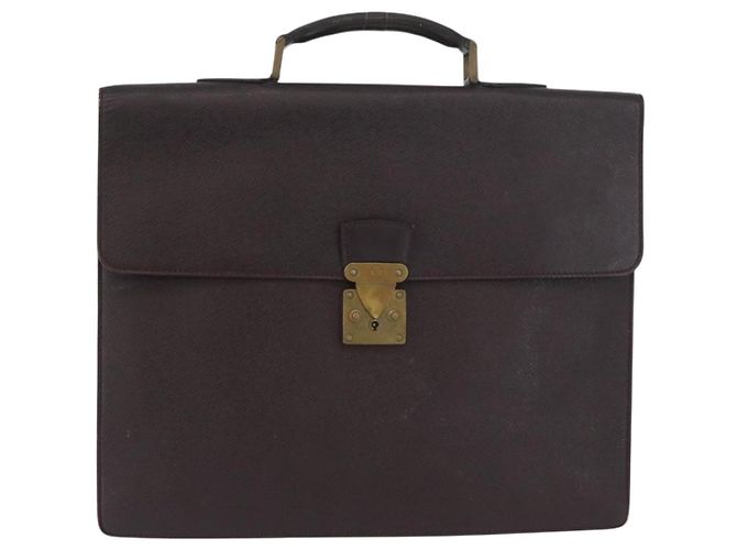 LOUIS VUITTON Taiga Serviette Moskova Borsa da Lavoro Ardoise M30032 Auth fm5250 - vista 13