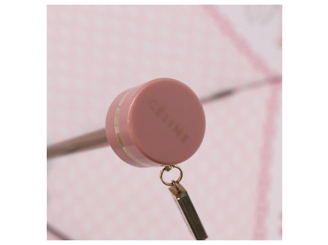 Céline CELINE Macadam Canvas Folding Umbrella Nylon Pink Auth YKZ608A - view 11