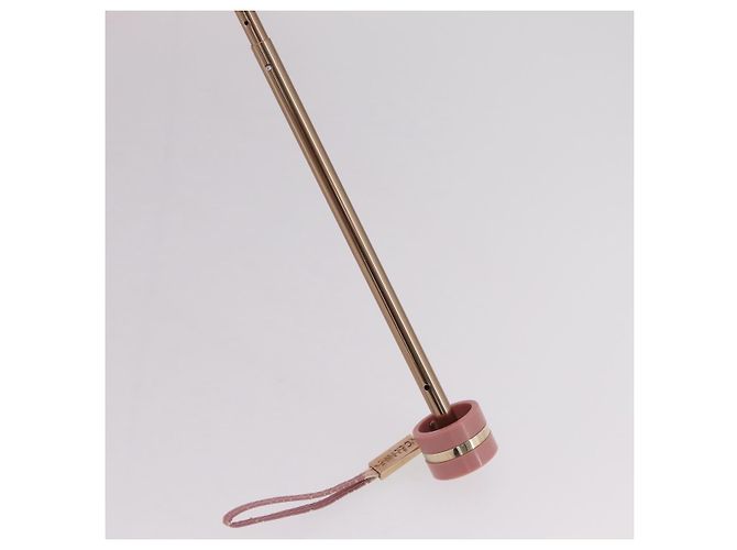 Céline CELINE Macadam Canvas Folding Umbrella Nylon Pink Auth YKZ608A - view 9