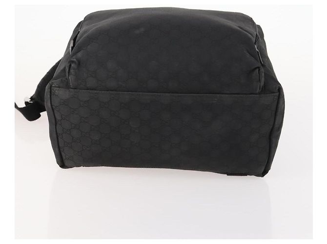 GUCCI GG Canvas Rucksack Nylon Schwarz Silber 179606 Auth bs33851 - Ansicht 11