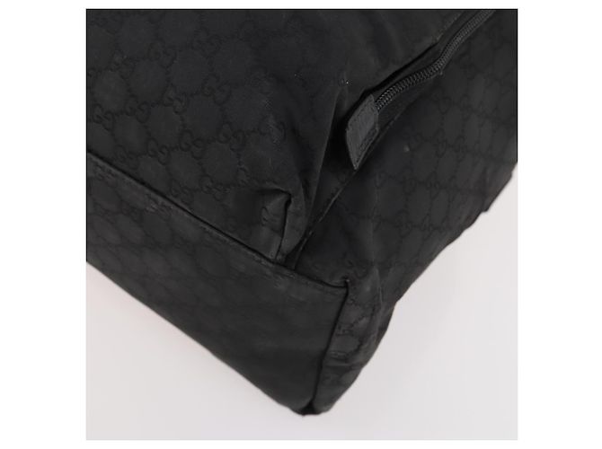 GUCCI GG Canvas Rucksack Nylon Schwarz Silber 179606 Auth bs33851 - Ansicht 12
