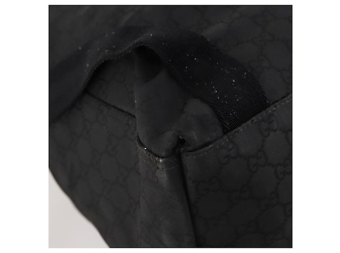 GUCCI GG Canvas Rucksack Nylon Schwarz Silber 179606 Auth bs33851 - Ansicht 15