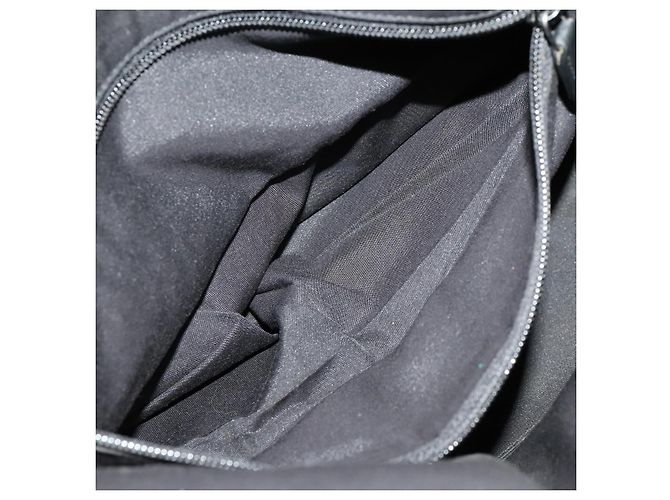 GUCCI GG Canvas Rucksack Nylon Schwarz Silber 179606 Auth bs33851 - Ansicht 22