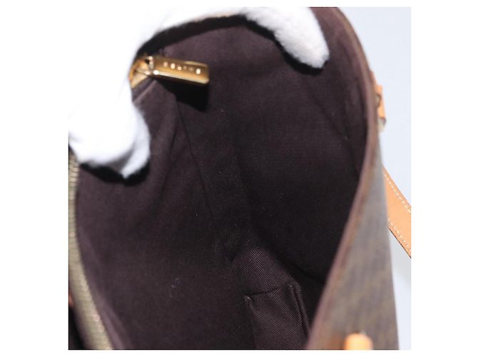 Céline Borsa a mano in tela Macadam CELINE in pelle PVC marrone oro Auth ka3354 D'oro - vista 21
