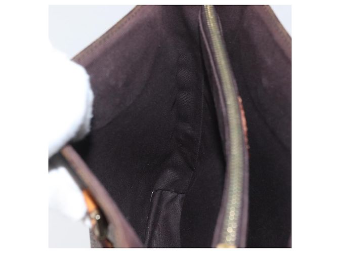 Céline Borsa a mano in tela Macadam CELINE in pelle PVC marrone oro Auth ka3354 D'oro - vista 22