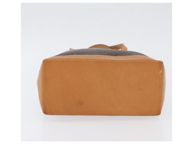 Céline Borsa a mano in tela Macadam CELINE in pelle PVC marrone oro Auth ka3354 D'oro - vista 5