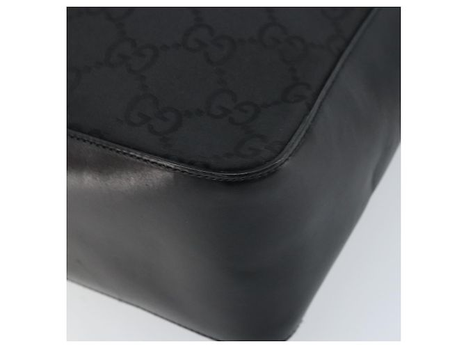 Borsa a Spalla GG Canvas Gucci Nera Argento 001 3766 Auth YKZ177A Nero - vista 12