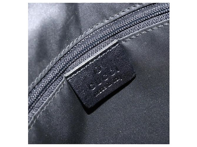 Borsa a Spalla GG Canvas Gucci Nera Argento 001 3766 Auth YKZ177A Nero - vista 16