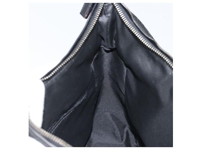 Borsa a Spalla GG Canvas Gucci Nera Argento 001 3766 Auth YKZ177A Nero - vista 18