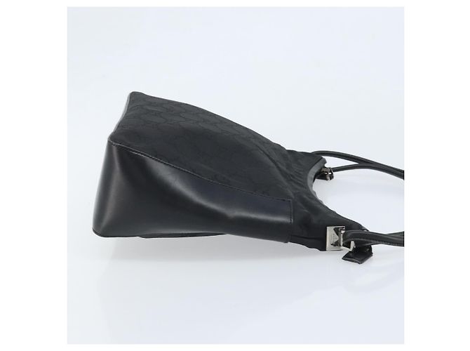 Borsa a Spalla GG Canvas Gucci Nera Argento 001 3766 Auth YKZ177A Nero - vista 4