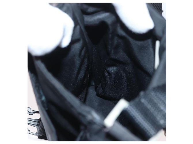 Borsa a Spalla PRADA in Nylon Nero Argento Autentica ka3326 - vista 20