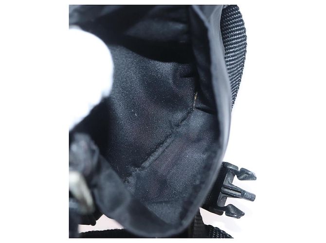 Borsa a Spalla PRADA in Nylon Nero Argento Autentica ka3326 - vista 22