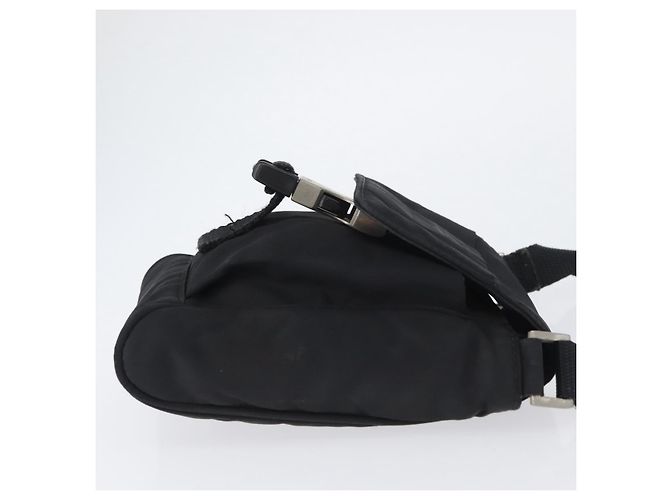 Borsa a Spalla PRADA in Nylon Nero Argento Autentica ka3326 - vista 3