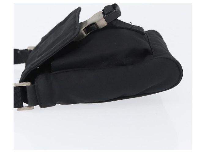 Borsa a Spalla PRADA in Nylon Nero Argento Autentica ka3326 - vista 4