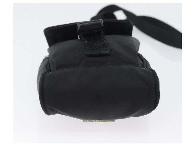 Borsa a Spalla PRADA in Nylon Nero Argento Autentica ka3326 - vista 5