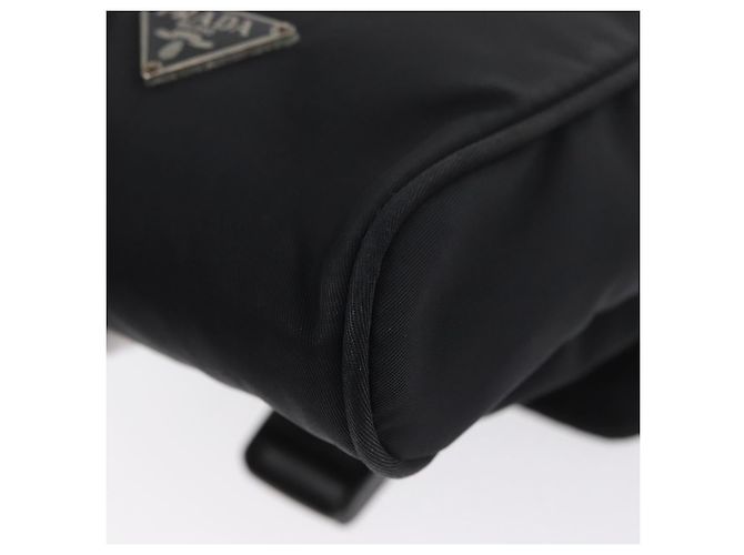 Borsa a Spalla PRADA in Nylon Nero Argento Autentica ka3326 - vista 9