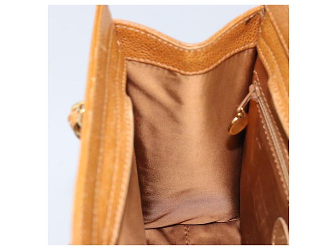 Bolso Tote CHANEL de piel caviar, dorado, marrón, CC Auth gh1738 Castaño - vista 20