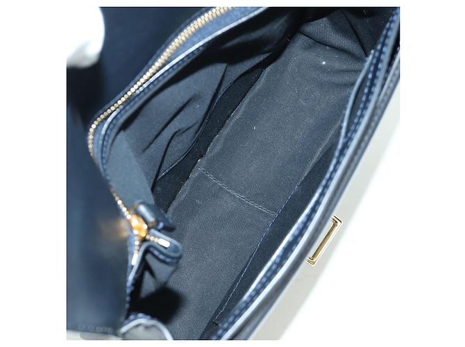 Céline Borsa a Spalla in Tela Macadam CELINE Nero Oro Auth YKZ208V D'oro - vista 10