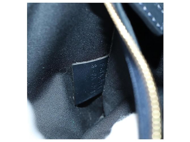 Céline Borsa a Spalla in Tela Macadam CELINE Nero Oro Auth YKZ208V D'oro - vista 11