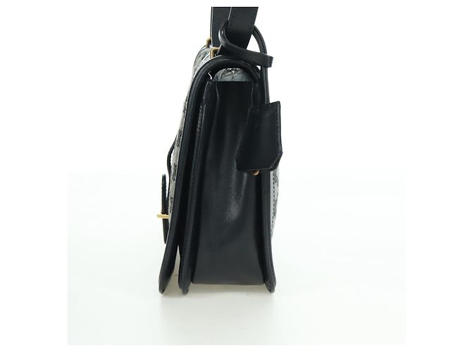 Céline Borsa a Spalla in Tela Macadam CELINE Nero Oro Auth YKZ208V D'oro - vista 3