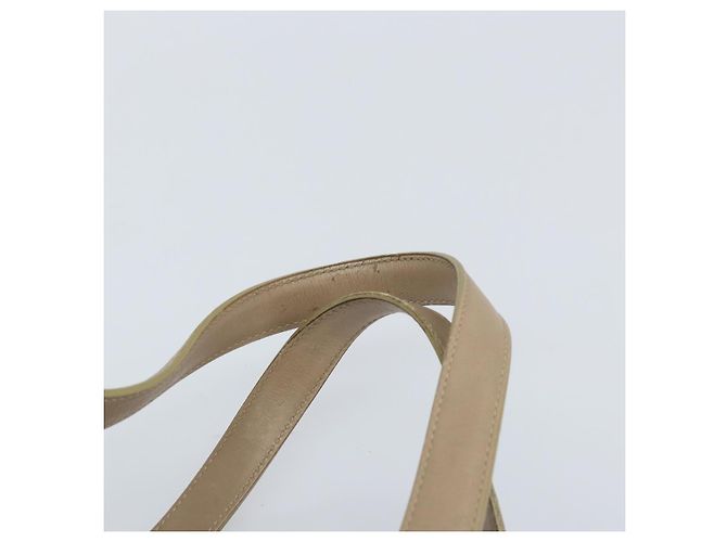 CHANEL Nuova Borsa Tote da Viaggio Nylon Beige Oro CC Auth ti3795 D'oro - vista 8