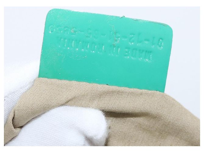 Chloé Chloe Clutch Bag aus lackiertem Leder in Grün Silber Auth hk3613A - Ansicht 18