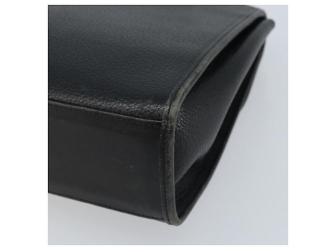 Borsa a mano Burberrys in pelle nera argento Auth ep13978 Nero - vista 15