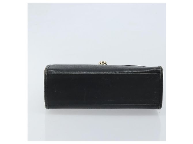 Borsa a mano Burberrys in pelle nera argento Auth ep13978 Nero - vista 5
