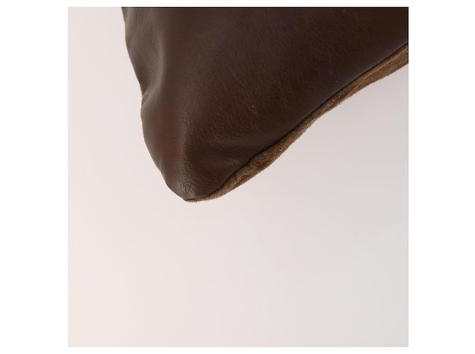 Borsa a Spalla Burberry in Pelle Scamosciata Marrone Argento Autentica mr2170 - vista 16