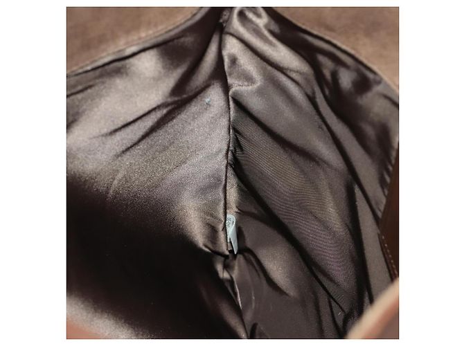 Borsa a Spalla Burberry in Pelle Scamosciata Marrone Argento Autentica mr2170 - vista 17