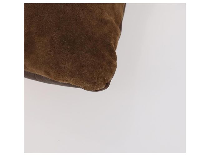 Borsa a Spalla Burberry in Pelle Scamosciata Marrone Argento Autentica mr2170 - vista 9