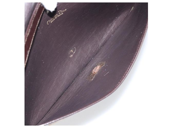 Borsa a Spalla in Tela Trotter Christian Dior Marrone Oro Auth ARZ598 D'oro - vista 17