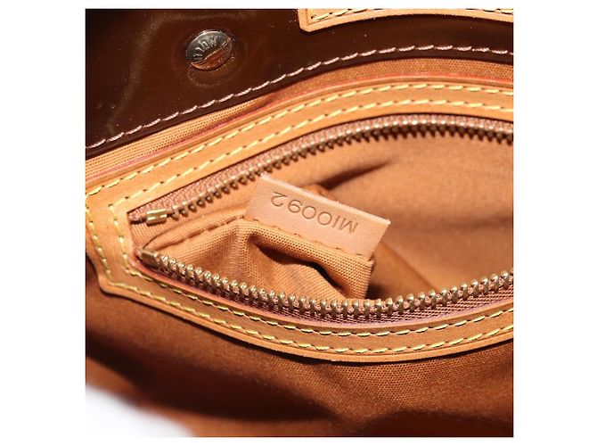 LOUIS VUITTON Borsa a Mano Monogram Vernis Reade PM Bronzo M91146 LV Auth ep13959 - vista 12