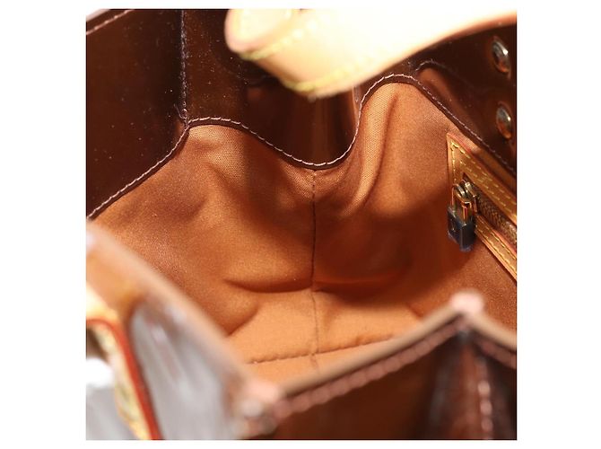 LOUIS VUITTON Borsa a Mano Monogram Vernis Reade PM Bronzo M91146 LV Auth ep13959 - vista 20
