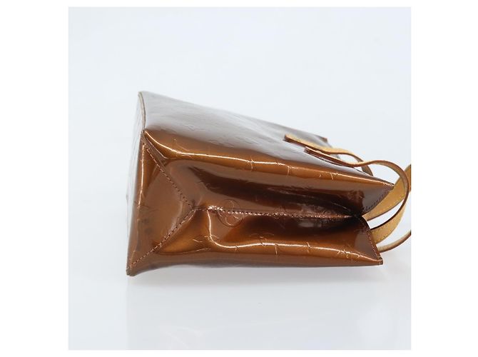 LOUIS VUITTON Borsa a Mano Monogram Vernis Reade PM Bronzo M91146 LV Auth ep13959 - vista 3